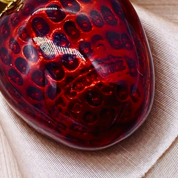 EUC Rare Retired Juicy Couture Red Glazed Strawberry Charm - Picture 13 of 16